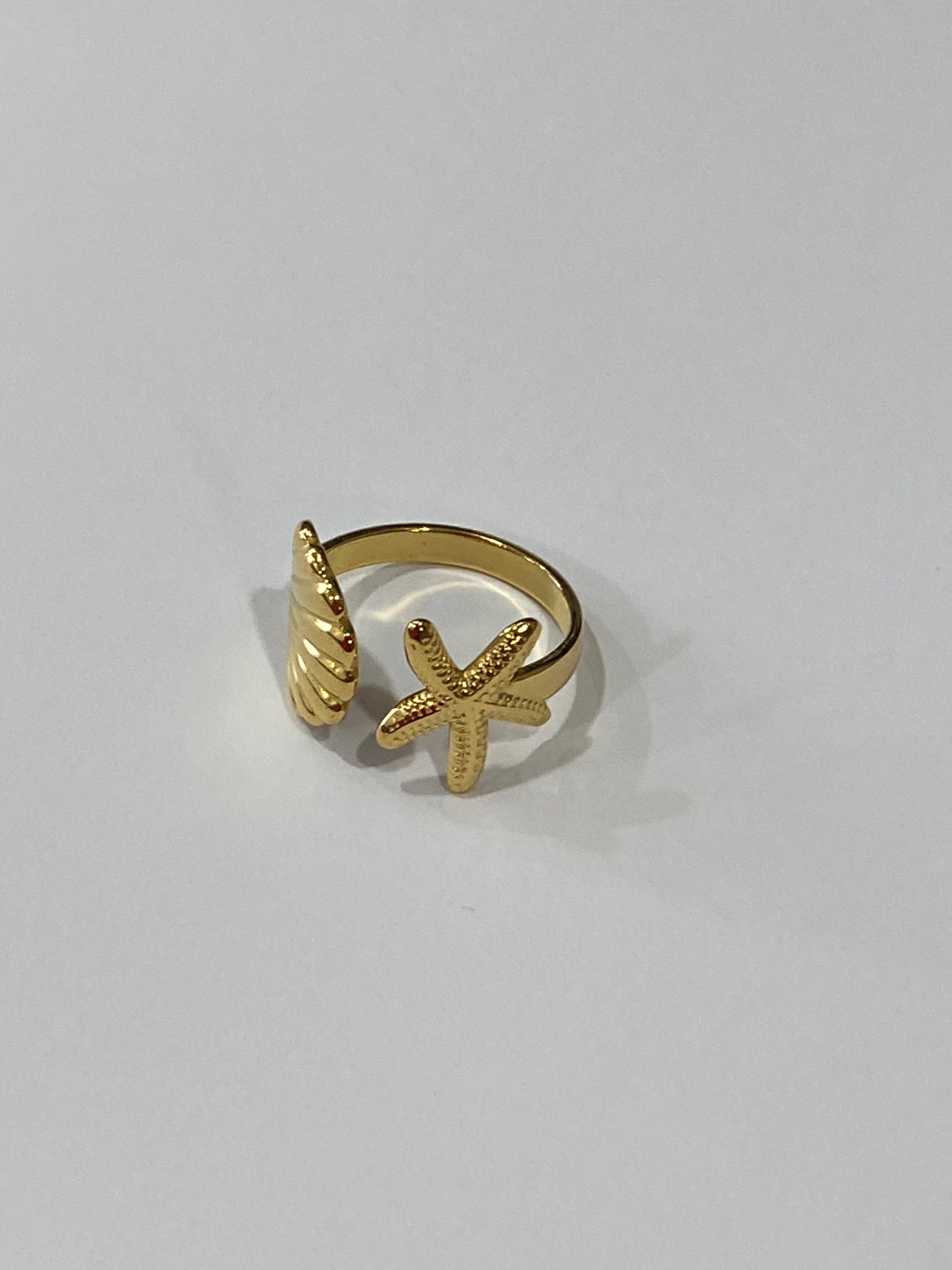 Bague Etoile de mer & Coquillage