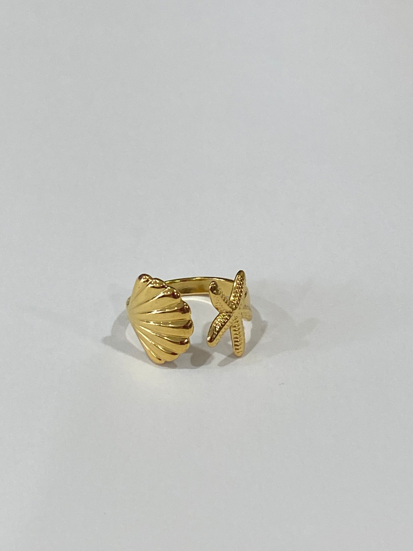 Bague Etoile de mer & Coquillage